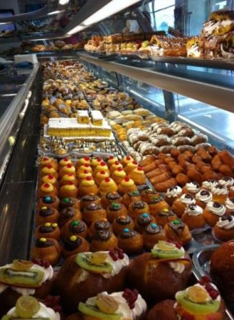 Counter of Molly's Bakery